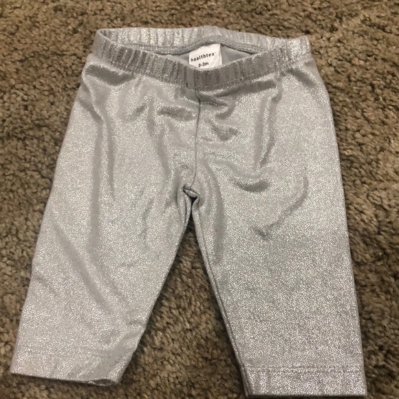 Metallic leggings bundle. Silver and gold. 0-3M - Picture 2 of 5